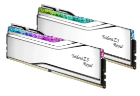 G.Skill Trident Z5 Royal RGB 48GB (2x24GB) 8400Mhz strieborná / CL40-52-52-134 / DIMM / Non-ECC / XMP 3.0 (F5-8400J4052G24GX2-TR5S)