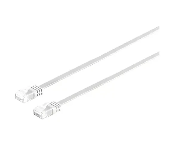 SCONN patch kábel Cat6 plochý biely 0,5 m / Patch kábel / U/UTP / Slim (75711-SL0.5W)