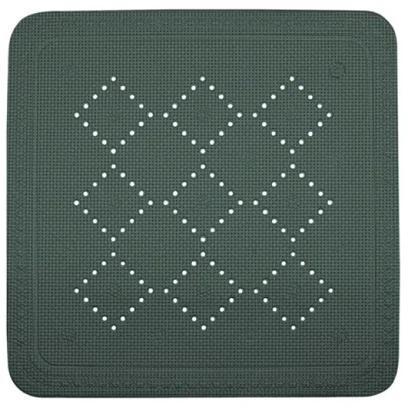Spirella ALASKA protišmyková podložka do sprchy tmavo zelená / PVC / 55 x 55 cm