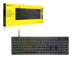 Corsair K55 Core RGB čierna / Herná klávesnica / Rubber Dome / RGB LED podsvietenie / DE layout / USB (CH-9226C65-DE)