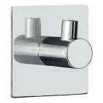 Spirella METI hranatý samolepiaci háčik lesklá nerezová oceľ / 45 x 45 mm (7610583139832)