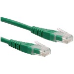 Roline 21.15.1533 RJ45 sieťové káble, prepojovacie káble CAT 6 U/UTP 1.00 m zelená netienený 1 ks; 21.15.1533