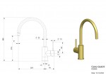 Reginox Drezová batéria Reginox Cano, R38949, Gold / zlatá R38949