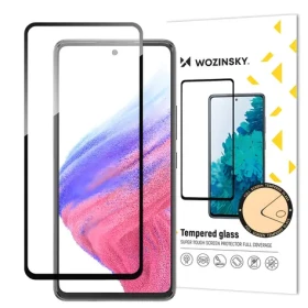 Wozinsky Full Glue čierna / Tvrdené sklo / Samsung Galaxy A54 5G / 9H / lepenie cez celý displej