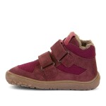 Dievčenská zimná barefoot obuv TEX WOOL Bordeaux, Froddo, G3110254-4W, červená - 32