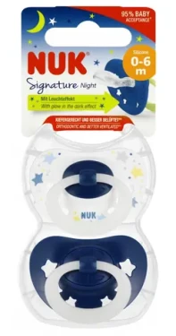 NUK Night cumlík 0-6 mesiacov / Cumlík / 2 ks (10175270)