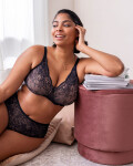 Nohavičky Amourette Charm Maxi01 čierne - Triumph BLACK 36