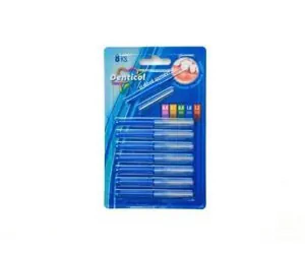 Denticol R01 1 mm / Medzizubná kefka / Rovná / 8 ks (703670488467)