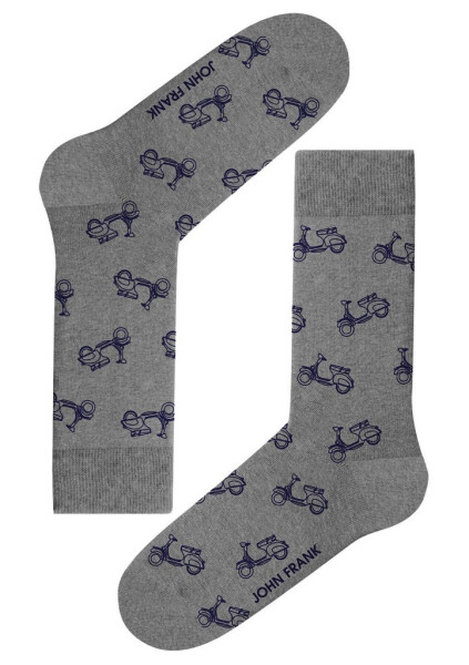 Pánske ponožky John Frank JFLSEF14 UNI šedá
