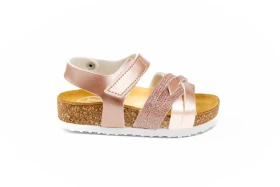 Dětské pantofle rose gold 27