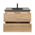 Kúpeľňová skrinka 2 zásuvková s umývadlom SAT B-Way 79x50x45 cm dub mat BWAY280OAKU4B2B BWAY280OAKU4B2B
