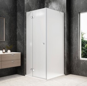 POLYSAN - GLOBE CHROME štvorcová sprchová zástena 800x800, matné sklo, ľavá GB1080-3215MLC