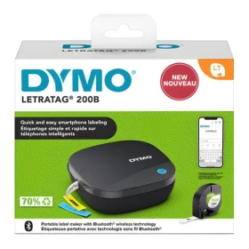 Dymo LetraTag LT200B čierna / Tlačiareň samolepiacich štítkov / Bluetooth / šírka pásky 12 mm (2172855)
