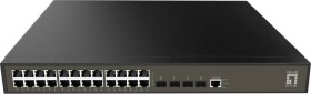 LevelOne LevelOne GEL-2871 łącza sieciowe Zarządzany L2+ Gigabit Ethernet (10/100/1000) 1U Čierny