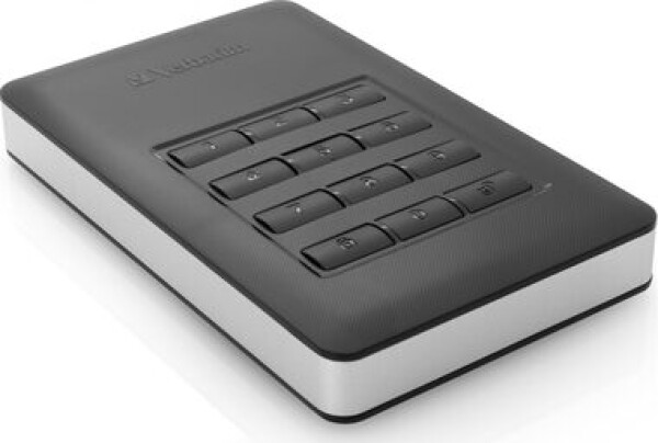 Verbatim Store #39;n#39; Go Secure 2TB čierna / Šifrovaný externý disk s numerickou klávesnicou / 2.5/ USB 3.1 Type C (53403)