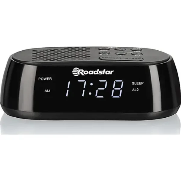 ROADSTAR CLR-2477 čierna / Rádiobudík / FM / PLL / USB (7621800032980)