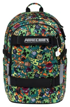 BAAGL Školský batoh Skate Minecraft Chaos / 3 komory / vodeodolný / YKK zipsy / od 3. triedy ZŠ