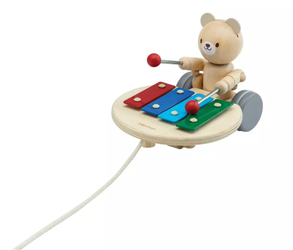 PlanToys PlanToys Ťahací medveď s xylofónom