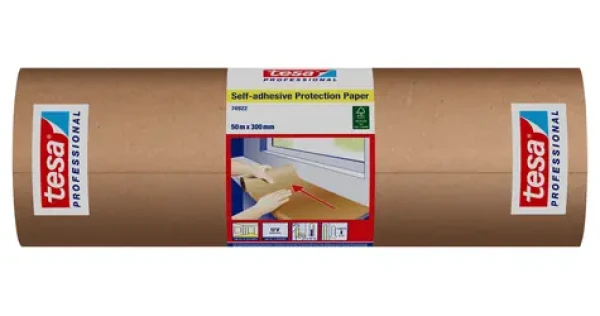 Tesa Professional ochranný samolepiaci papier 50 mx 300 mm / Ochranný papier / rolka / recyklovaný, FSC (74922-00001-00)