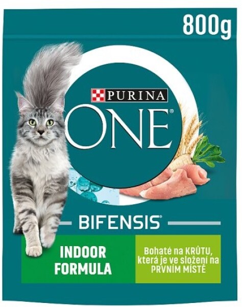 Purina ONE 800g Indoor s morčacím a celozrnnými obilninami