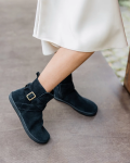 Shapen Divine Black Suede členkové barefoot topánky 38 EUR