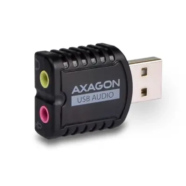Axagon ADA-10, USB 2.0 - externá zvuková karta MINI, 48kHz/16-bit stereo, vstup USB-A / dopredaj (ADA-10)