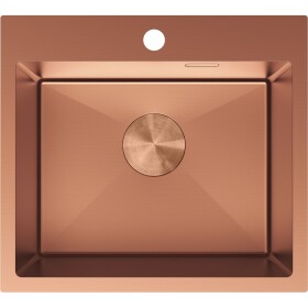 MEXEN - Solix oceľový drez 1-bowl 500 x 450 mm, meď 6402501000-65