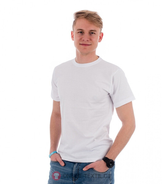 Pánske tričko Basic 12900 White - Malfini M bílá