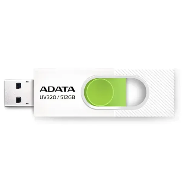 ADATA AUV320 512GB biela / USB 3.2 / USB-A / čítanie až 100 MB/s (AUV320-512G-RWHGN)
