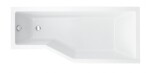 BESCO - Asymetrická vaňa ESTE - Nožičky k vani - Bez nožičiek, Rozmer vane - 150 × 75 cm, Spôsob prevedenia - Pravé VANEST15P