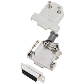 TRU COMPONENTS TCDTNT15MDBSK 7708432 sada D-SUB zásuvková lišta 180 ° Pólov: 15 spájkovaný 1 ks; 7708432