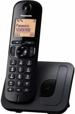 Panasonic KX-TGC210FXB / CLIP / telefónny zoznam na 50 mien / montáž na stenu / čierny (KX-TGC210FXB)