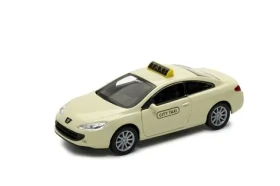 Welly Peugeot Coupe 407 TAXI 1:34 krémová