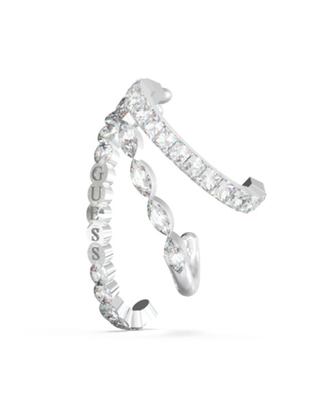 Guess Originálne single trblietavá náušnice Crazy Earrings JUBE03296JWRHT
