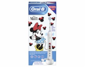 Oral-B Junior Minnie Mouse biela / rotačná zubná kefka / časovač / senzor tlaku / od 6 rokov (4210201245896)