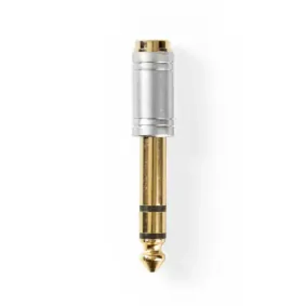 Nedis Stereo audio adaptér jack 6.35 mm (M) - jack 3.5 mm (F) strieborná / pozlátený (CAGC23930ME)