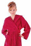Detský župan Tampa s kapucňou 9149 ruby - Vestis dětské č.104