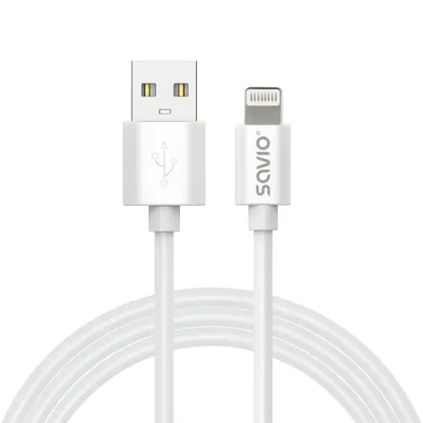 CL-192 biela / Kábel / USB-A - Lightning / 1 m (SAVKABELCL-192)