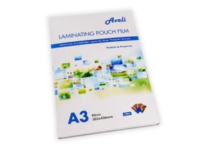 AVELI Laminovacia fólia A3 160mic (2x80) lesklá / 100ks (8594070112081)