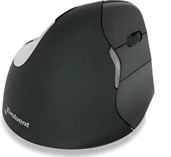 Evoluent VerticalMouse 4 čierna / Ergonomická bezdrôtová myš / Bluetooth / 6 tlačidiel / pre pravákov (BNEEVR4BB)