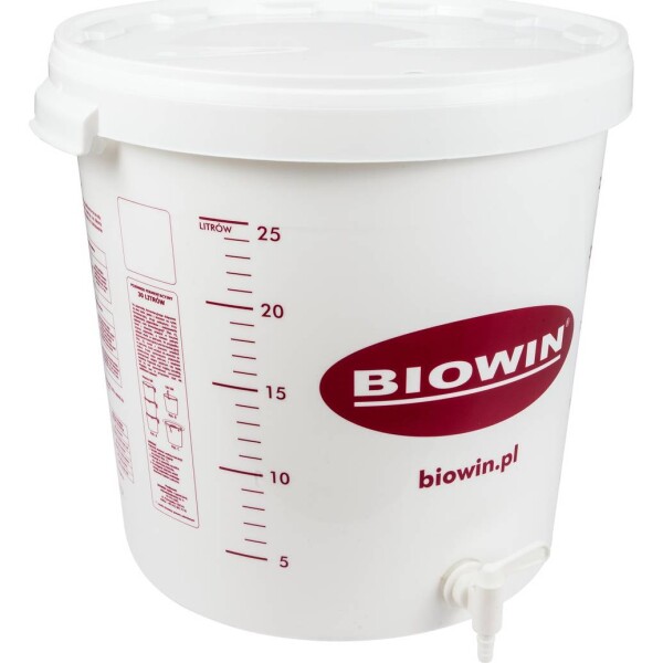 Fermentačný sud 25 l na kvasenie piva, vína - BIOWIN - BIOWIN