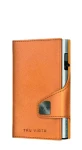TRU VIRTU Click Slide Vegan Bio Apple Walnut / Silver / Peňaženka / RFID ochrana / vegánska koža / 12 kariet (24106000404)