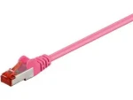 MicroConnect CAT6 S/FTP 0.5m ružová / LSZH (SSTP6005PI)
