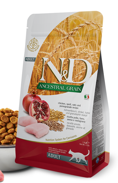 N&amp;D Cat Adult Chicken/Pomegranate Low Grain