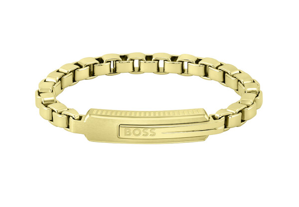 Hugo Boss Slušivý pozlátený náramok Orlado 1580357 17,5 cm