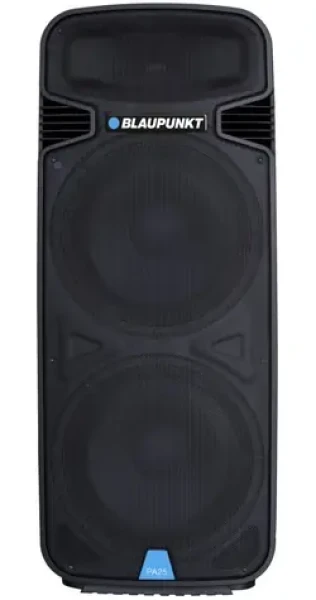 Blaupunkt PA25 čermá / prenosný párty reproduktor / 1900W / Bluetooth / karaoke / FM (5901750501890)