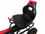 Mamido Go-kart G8 v červenom prevedení, detský go-kart s nafukovacími kolesami