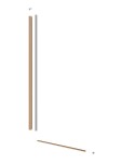 Sprchová zástena SAT Walk-in 80 cm brúsený rose gold SATBWI80MSPRRG SATBWI80MSPRRG