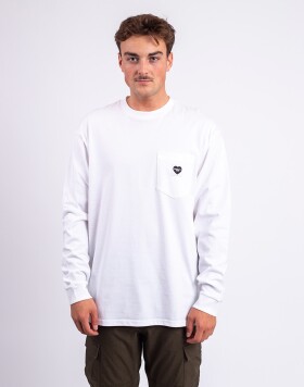 Carhartt WIP L/S Pocket Heart T-Shirt White/Black S