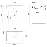 GSI - KUBE X keramické umývadlo 80x47cm, bez otvoru, biela ExtraGlaze 9422011